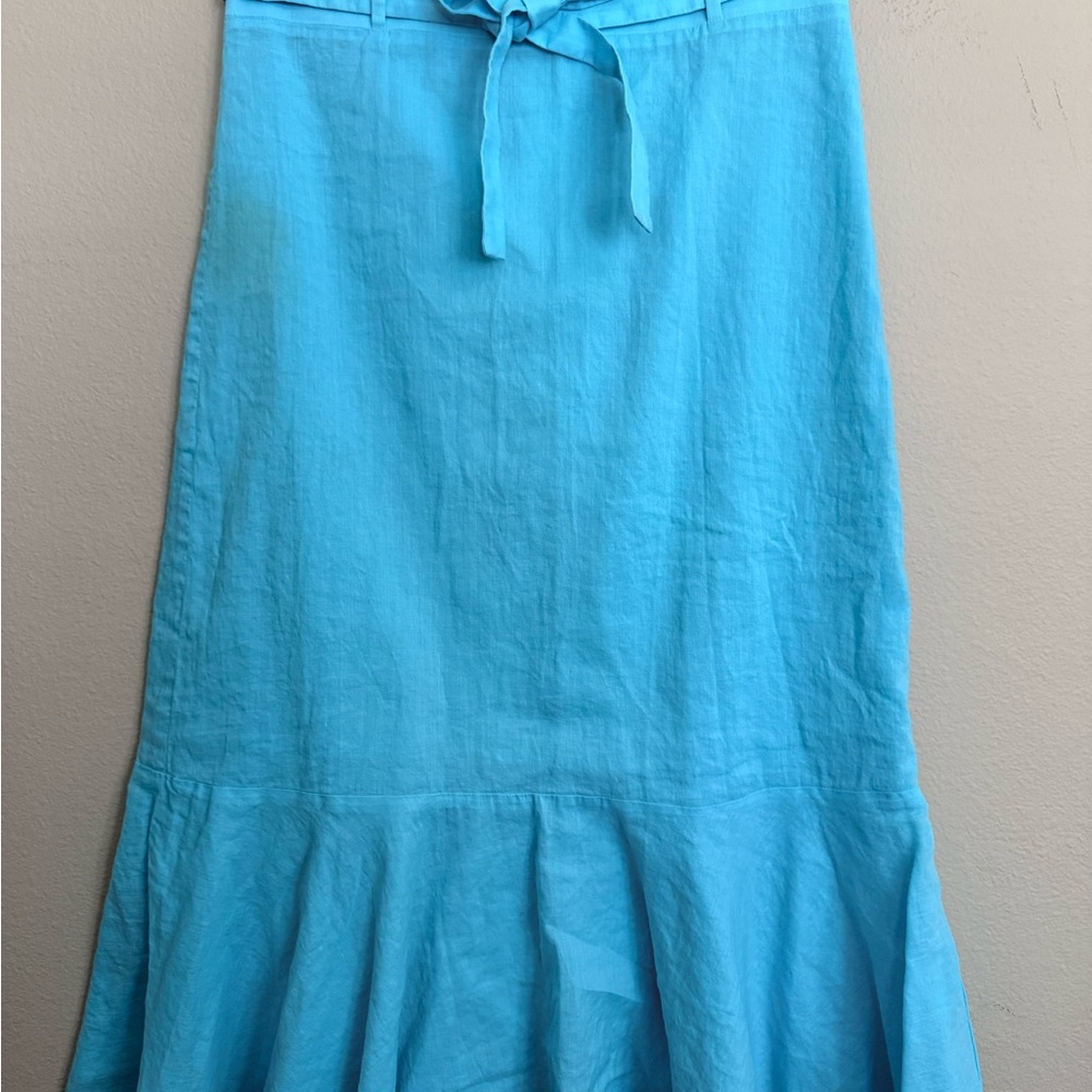 Ann Taylor Vibrant Blue A-Line Skirt